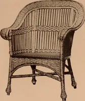 An illustration from Fiber rush, imported malacca and mission furniture. (1904)