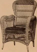 An illustration from Fiber rush, imported malacca and mission furniture. (1904)