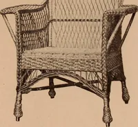 An illustration from Fiber rush, imported malacca and mission furniture. (1904)
