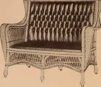 An illustration from Fiber rush, imported malacca and mission furniture. (1904)