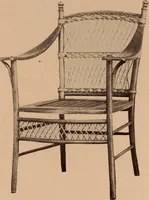 An illustration from Fiber rush, imported malacca and mission furniture. (1904)