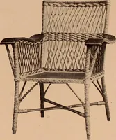 An illustration from Fiber rush, imported malacca and mission furniture. (1904)