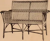 An illustration from Fiber rush, imported malacca and mission furniture. (1904)
