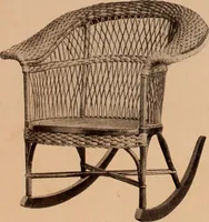 An illustration from Fiber rush, imported malacca and mission furniture. (1904)
