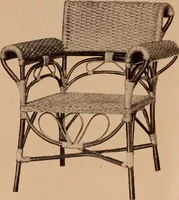 An illustration from Fiber rush, imported malacca and mission furniture. (1904)