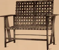 An illustration from Fiber rush, imported malacca and mission furniture. (1904)