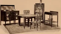 An illustration from Fiber rush, imported malacca and mission furniture. (1904)