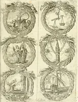 An illustration from Fiestas de la S. Iglesia Metropolitana, y Patriarcal de Sevilla : al nuevo culto del señor rey S. Fernando el Tercero de Castilla y de Leon : concedido a todas las iglesias de España, por la santidad de nuestro beatissimo padre Clemente X ... (1672)