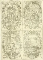 An illustration from Fiestas de la S. Iglesia Metropolitana, y Patriarcal de Sevilla : al nuevo culto del señor rey S. Fernando el Tercero de Castilla y de Leon : concedido a todas las iglesias de España, por la santidad de nuestro beatissimo padre Clemente X ... (1672)