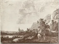 An illustration from Illustrated catalogue of the fifth series of 100 paintings by old masters of the Dutch, Flemish, Italian, French, and English schools : being a portion of the Sedelmeyer Gallery which contains about 1500 original pictures by ancient and modern artists (1899)