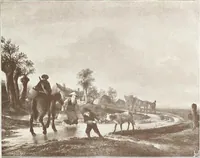An illustration from Illustrated catalogue of the fifth series of 100 paintings by old masters of the Dutch, Flemish, Italian, French, and English schools : being a portion of the Sedelmeyer Gallery which contains about 1500 original pictures by ancient and modern artists (1899)
