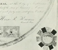 An illustration from Fifty years of Odd Fellowship in California : commemorating the founding of the Order by the instituting of California Lodge No. 1, on September ninth, eighteen hundred and forty-nine (1899)