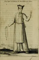 An illustration from Figures des differents habits des chanoines reguliers en ce siecle : auec vn discours sur les habits anciens et modernes de chanoines tant seculiers, que reguliers (1666)