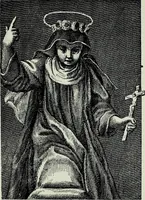 An illustration from Figurines Franciscaines. Vingt et une planches hors texte, couverture de Maurice Denis (1921)