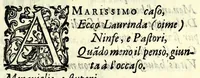 An illustration from Filarmindo : favola pastorale (1605)