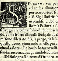 An illustration from Filarmindo : favola pastorale (1605)