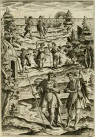 An illustration from Filli di Sciro : favola pastorale (1607)