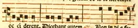 An illustration from F. Ioannis Nauarro Gaditani, Ordinis Minorum Regularis obseruanti[a]e : Prouinci[a]e Apostolorum Petri, & Pauli Michhuacanensis. Liber in quo quatuor passiones Christi Domini continentur [integr[a]e litera, & Cantu iuxta ritum Sanct[a]e Roman[a]e Ecclesi[a]e] Octo Lamentationes : Oratioq[ue] Hieremi[a]e Prophet[a]e (1604)