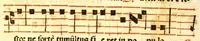 An illustration from F. Ioannis Nauarro Gaditani, Ordinis Minorum Regularis obseruanti[a]e : Prouinci[a]e Apostolorum Petri, & Pauli Michhuacanensis. Liber in quo quatuor passiones Christi Domini continentur [integr[a]e litera, & Cantu iuxta ritum Sanct[a]e Roman[a]e Ecclesi[a]e] Octo Lamentationes : Oratioq[ue] Hieremi[a]e Prophet[a]e (1604)