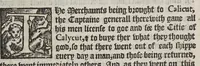 Picture 6 of 9 from The first booke of the historie of the discouerie and conquest of the East Indias, enterprised by the Portingales, in their daungerous nauigations, in the time of King Don Iohn, the second of that name. : VVhich historie conteineth much varietie of matter, very profitable for all Nauigators, and not vnpleasaunt to the Readers. (1582), leaf 127