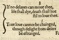Picture 5 of 6 from The first booke of songes, or, Ayres of fowre partes with tableture for the lute : so made that all the partes together, or either of them seuerally may be song to the lute, orpherian or viol de gambo (1597), leaf 40
