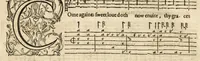 Picture 6 of 6 from The first booke of songes, or, Ayres of fowre partes with tableture for the lute : so made that all the partes together, or either of them seuerally may be song to the lute, orpherian or viol de gambo (1597), leaf 44