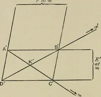 An illustration from A first course in projective geometry (1913)