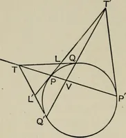 An illustration from A first course in projective geometry (1913)