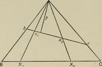 An illustration from A first course in projective geometry (1913)