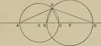 An illustration from A first course in projective geometry (1913)