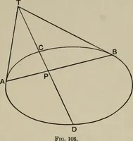 An illustration from A first course in projective geometry (1913)