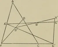 An illustration from A first course in projective geometry (1913)
