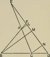 An illustration from A first course in projective geometry (1913)
