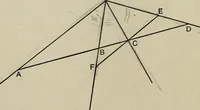 An illustration from A first course in projective geometry (1913)