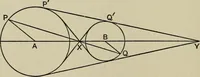 An illustration from A first course in projective geometry (1913)
