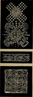 An illustration from First lessons in batik; a handbook in batik, tie-dyeing and all pattern dyeing (1921)