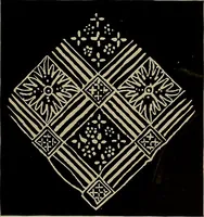 An illustration from First lessons in batik; a handbook in batik, tie-dyeing and all pattern dyeing (1921)