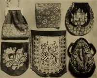 An illustration from First lessons in batik; a handbook in batik, tie-dyeing and all pattern dyeing (1921)