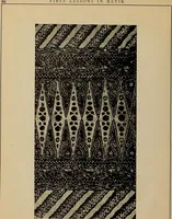 An illustration from First lessons in batik; a handbook in batik, tie-dyeing and all pattern dyeing (1921)