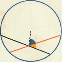 An illustration from The first six books of the elements of Euclid, in which coloured diagrams and symbols are used instead of letters for the greater ease of learners (1847)