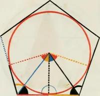 An illustration from The first six books of the elements of Euclid, in which coloured diagrams and symbols are used instead of letters for the greater ease of learners (1847)