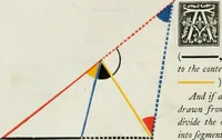 An illustration from The first six books of the elements of Euclid, in which coloured diagrams and symbols are used instead of letters for the greater ease of learners (1847)