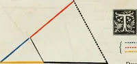 An illustration from The first six books of the elements of Euclid, in which coloured diagrams and symbols are used instead of letters for the greater ease of learners (1847)