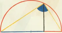 An illustration from The first six books of the elements of Euclid, in which coloured diagrams and symbols are used instead of letters for the greater ease of learners (1847)