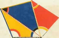 An illustration from The first six books of the elements of Euclid, in which coloured diagrams and symbols are used instead of letters for the greater ease of learners (1847)