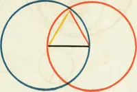An illustration from The first six books of the elements of Euclid, in which coloured diagrams and symbols are used instead of letters for the greater ease of learners (1847)