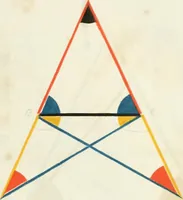 An illustration from The first six books of the elements of Euclid, in which coloured diagrams and symbols are used instead of letters for the greater ease of learners (1847)