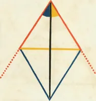 An illustration from The first six books of the elements of Euclid, in which coloured diagrams and symbols are used instead of letters for the greater ease of learners (1847)