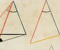 An illustration from The first six books of the elements of Euclid, in which coloured diagrams and symbols are used instead of letters for the greater ease of learners (1847)
