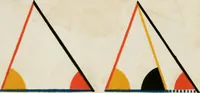 An illustration from The first six books of the elements of Euclid, in which coloured diagrams and symbols are used instead of letters for the greater ease of learners (1847)